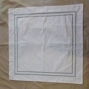 Pottery Barn Sage Pearl Embroidered Euro Sham